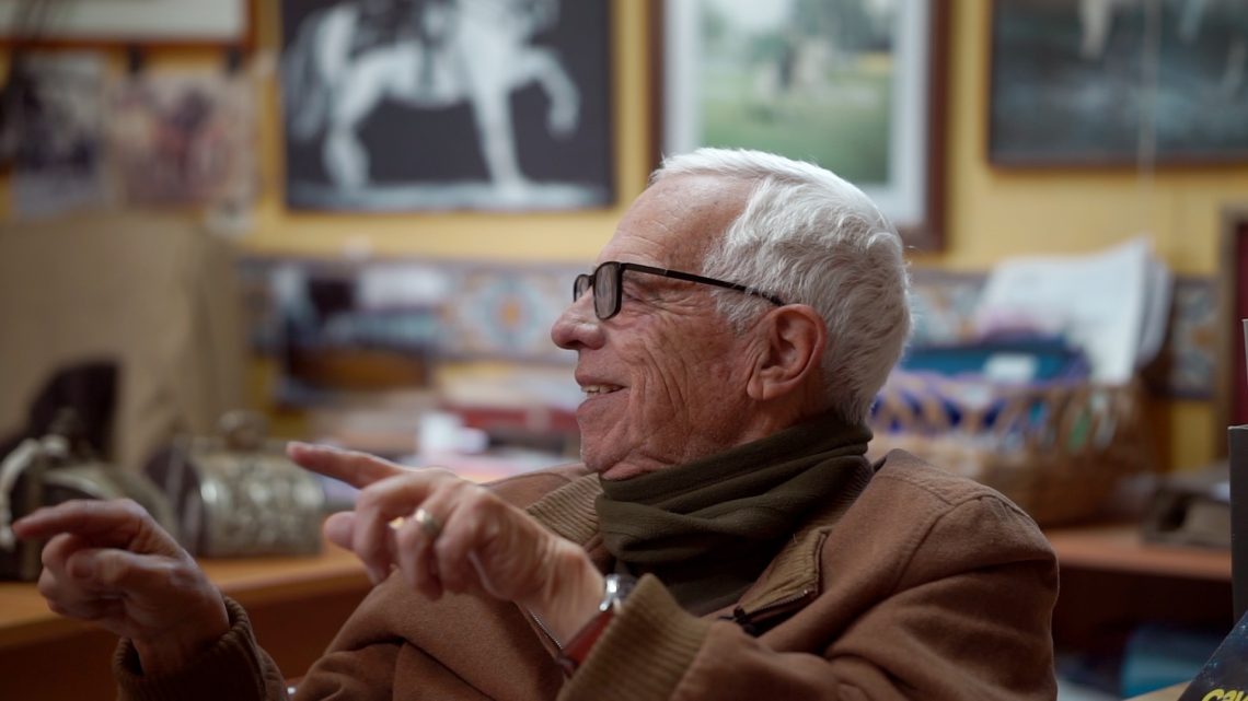 Luís Valença in an interview speaking about his life and work in classical dressage.